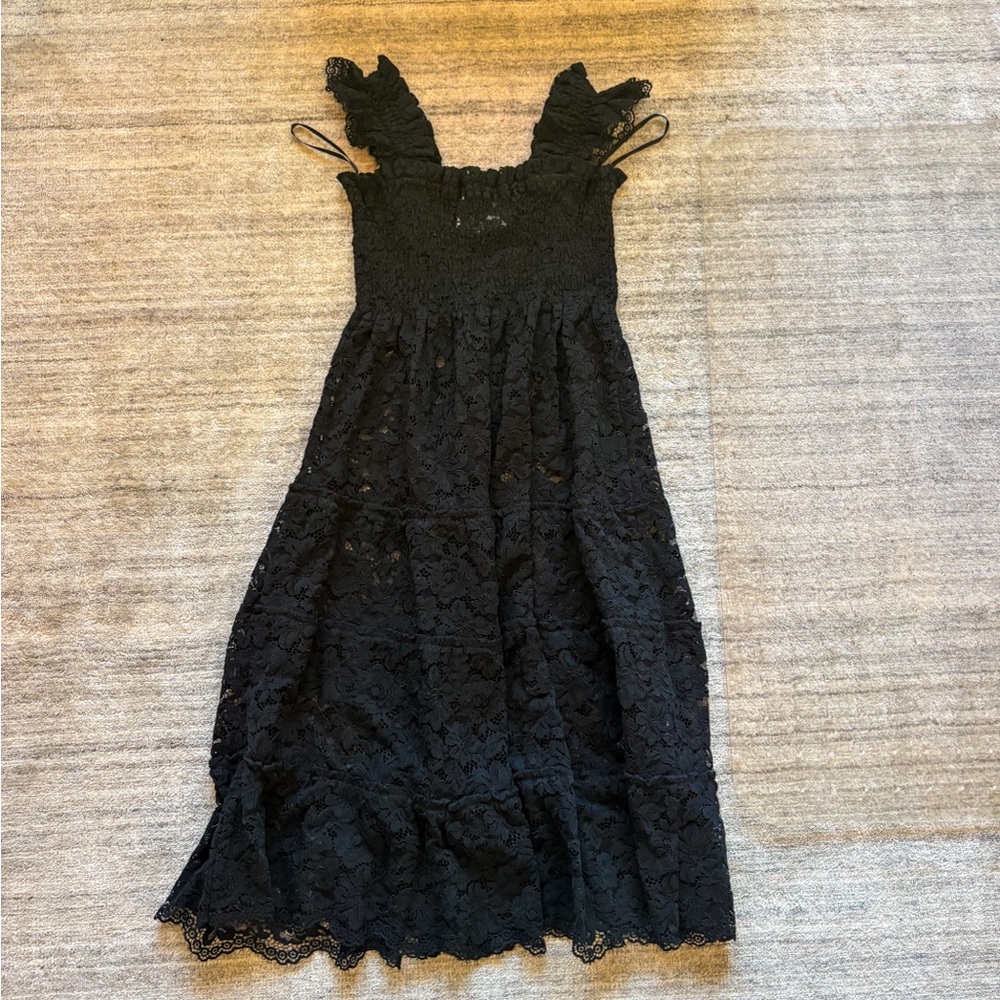 Hill House Black The Lace Ellie Nap Dress